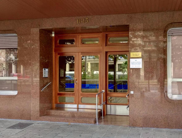 Vista del portal desde la Gran Vía